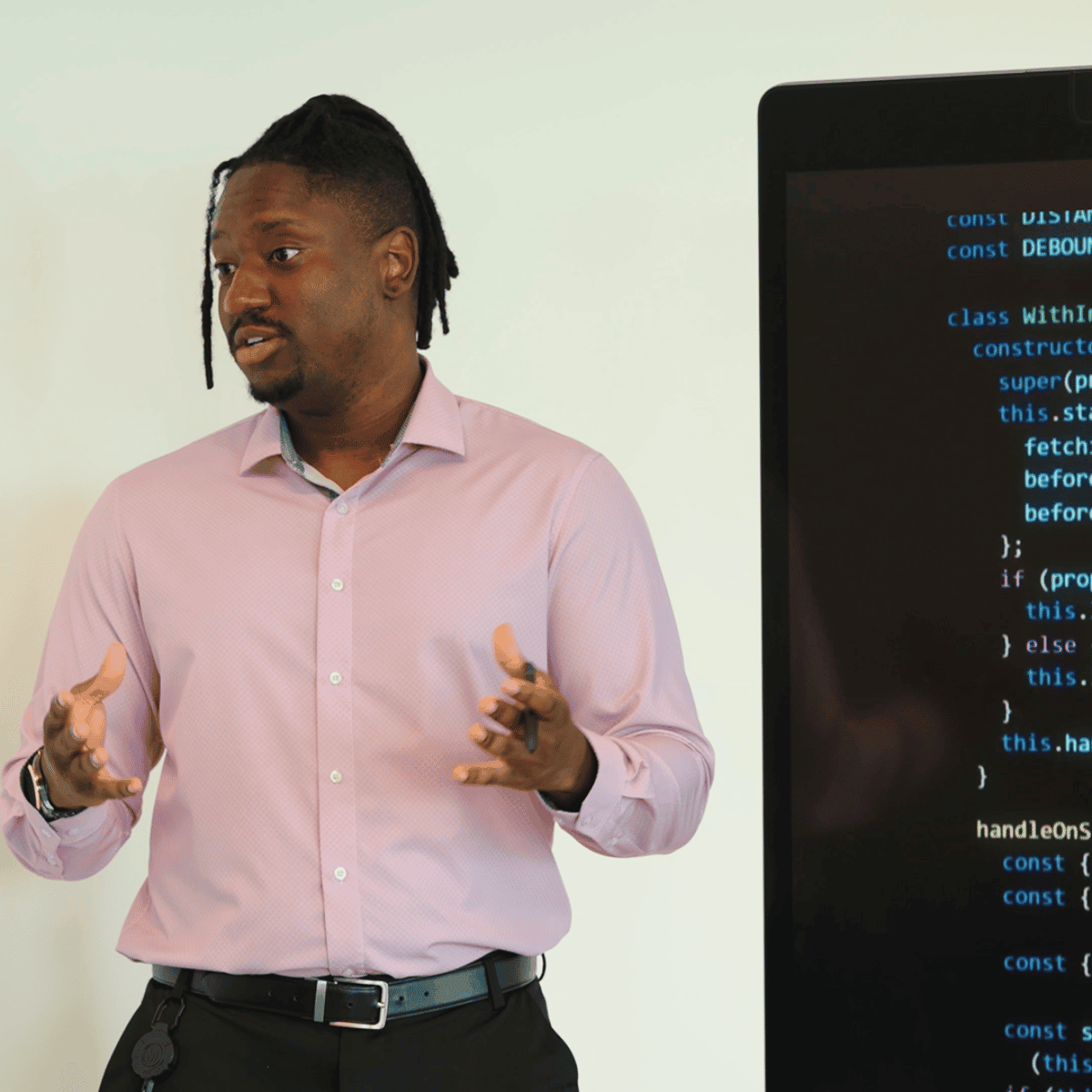 IT team reviewing technology and security opportunities on a computer