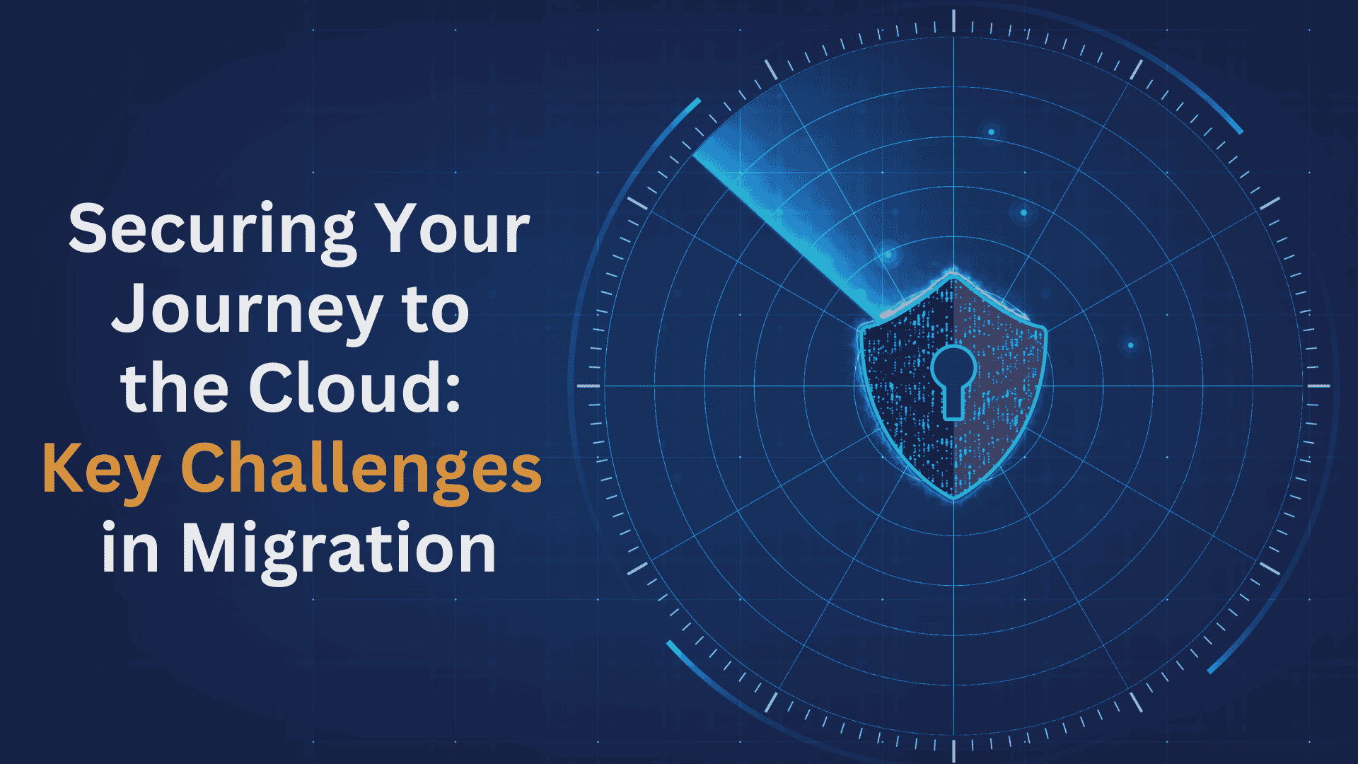 Blog Title image depicting security lock to represent Securing the Cloud